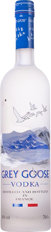 Grey Goose Vodka aus Frankreich in Geschenkverpackung