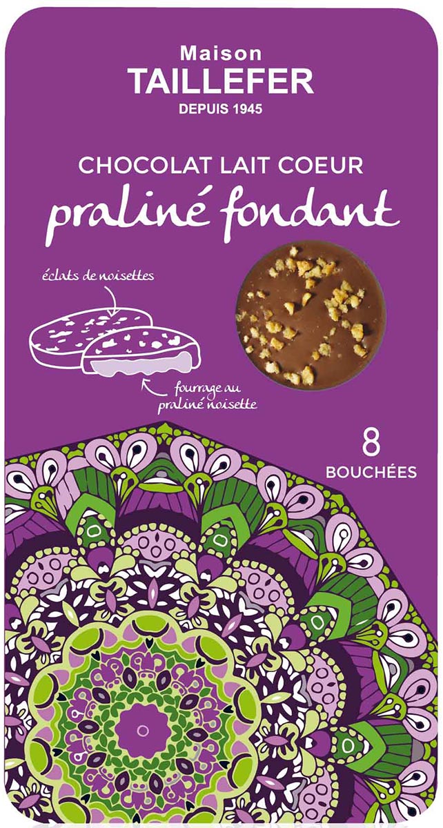 Milchschokolade-Bouchées mit Praliné-Füllung