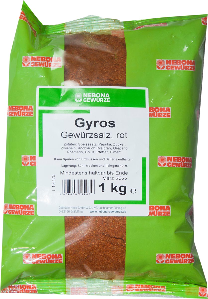Gyros Gewürzsalz rot, 1kg
