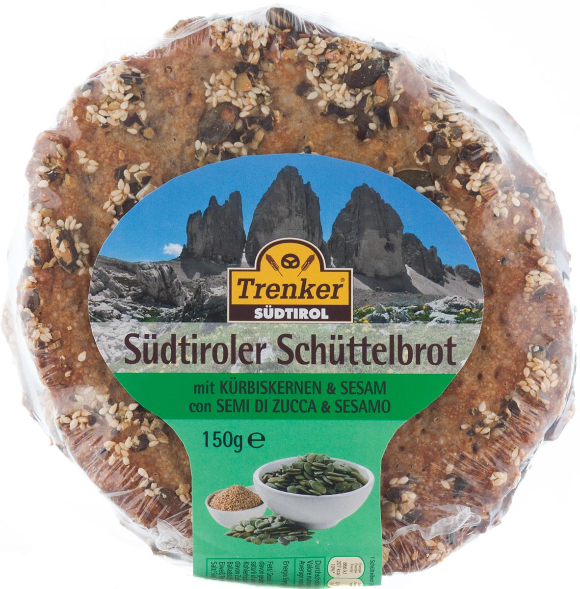 Südtiroler Schüttelbrot mit Kürbiskernen & Sesam