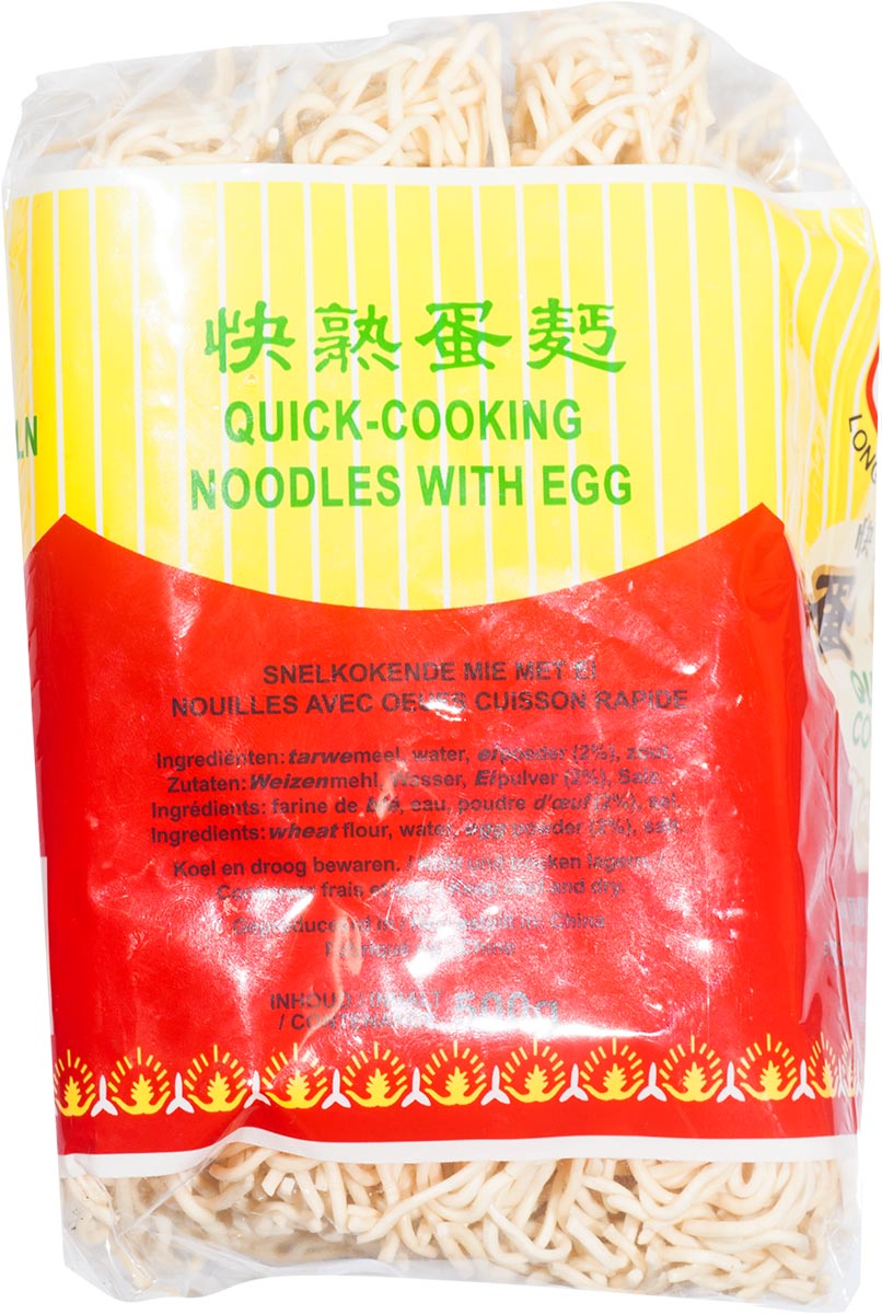 Schnellkochnudeln - Quick Cooking Noodles - Wok Nudeln für gebratene Nudeln - mit Ei
